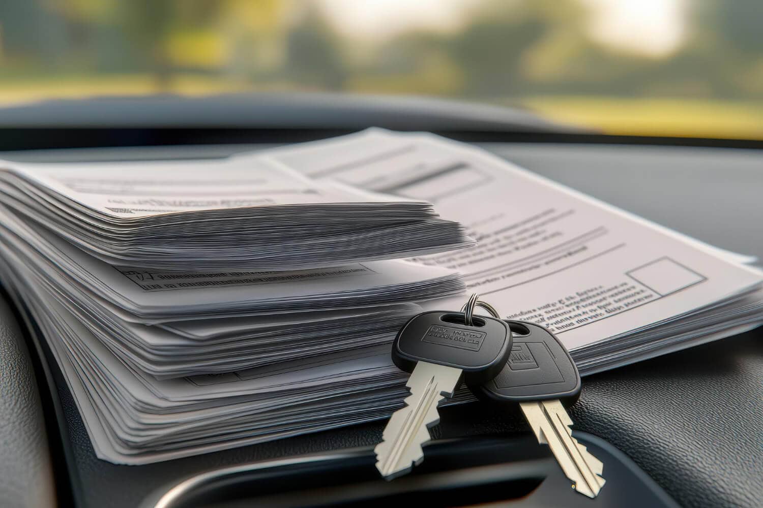 Cambio de titularidad y notificación de venta de un coche Entrega de un coche pendiente de cambio de titularidad